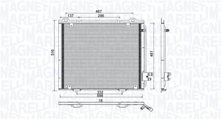 Radiator clima Ac - Radiator AC condensator potrivit MERCEDES E T-MODEL (S210), E (W210) 2.0-5.4 1995-2003