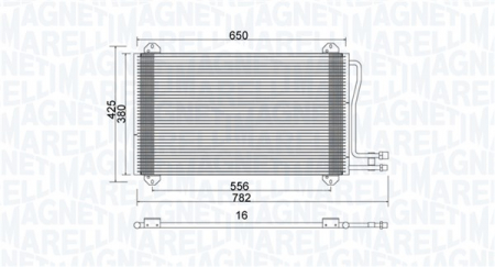 Radiator clima Ac - Radiator AC condensator potrivit MERCEDES SPRINTER 2-T (B901, B902), SPRINTER 3-T (B903), SPRINTER 4-T (B904), SPRINTER 5-T (B905) 2.1D-2.9D 1995-2006