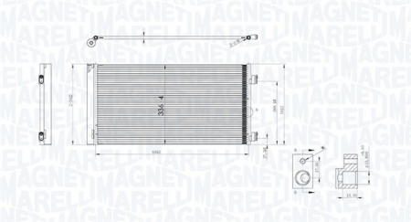Radiator clima Ac - Radiator AC condensator potrivit MINI (R56), (R57), (R58), (R59), CLUBMAN (R55), CLUBVAN (R55), COUNTRYMAN (R60), PACEMAN (R61) 1.4-2.0D 2006-2016