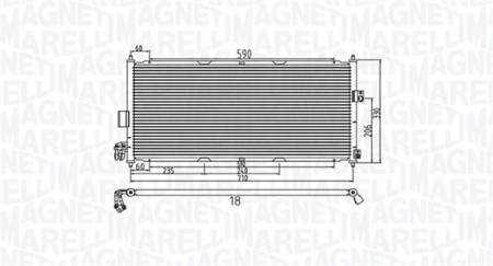 Radiator clima Ac - Radiator AC condensator potrivit NISSAN ALMERA II 1.5-2.2D 2000-2006