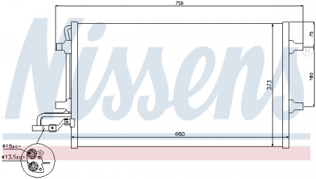 Radiator clima Ac - Radiator AC condensator potrivit VOLVO C30, C70 II, S40 II, V50 1.6-Electric 2003-2012