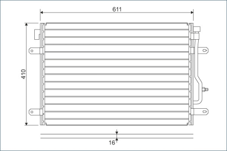Radiator AC potrivit AUDI A4 B6, A4 B7, A6 C5, ALLROAD C5 1.6-4.2 2000-2008 [1]