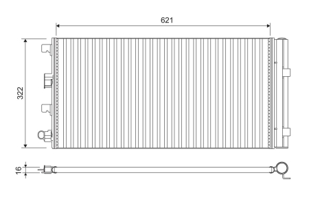 Radiator AC potrivit DACIA DUSTER; RENAULT DUSTER 1.5D dupa 2010 [1]