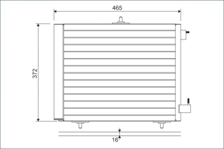 Radiator AC potrivit DS DS 3; CITROEN C2, C2 ENTERPRISE, C3 AIRCROSS I, C3 AIRCROSS II, C3 I, C3 II, C3 III, C3 PLURIEL, C4 CACTUS, DS3; OPEL CROSSLAND X 1.0-1.6D dupa 2002 [1]