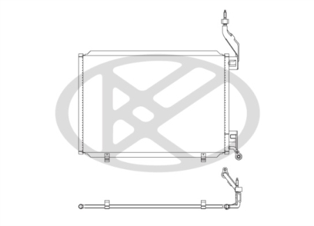 Condensatoare - Radiator AC potrivit FORD FIESTA V, FIESTA VI 1.6D 2007-2017