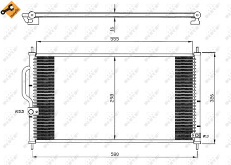 Radiator AC potrivit HONDA CR-V I, INTEGRA 1.8/2.0 1995-2002 [2]