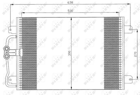 Radiator AC potrivit RENAULT MEGANE I, MEGANE I CLASSIC, MEGANE I COACH, MEGANE SCÉNIC, SCENIC I 1.4-2.0 1995-2003 [1]