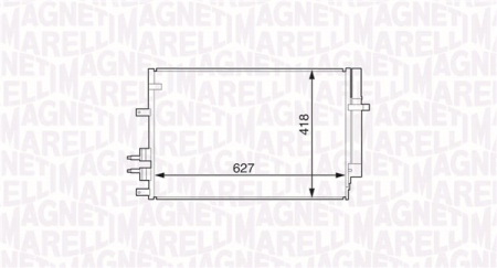 Radiator AC (uscator) potrivit ALFA ROMEO 159, BRERA, SPIDER 1.8-2.2 2005-2012 [1]