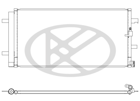 Radiator AC (uscator) potrivit AUDI A4 ALLROAD B8, A4 ALLROAD B9, A4 B7, A4 B8, A4 B9, A5, A6 ALLROAD C7, A6 C6, A6 C7, A7, Q5 1.4-4.2 dupa 2006 [1]