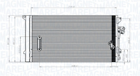Condensatoare - Radiator AC (uscator) potrivit AUDI Q7; PORSCHE CAYENNE; VW TOUAREG 2.5D-6.0D 2002-2015