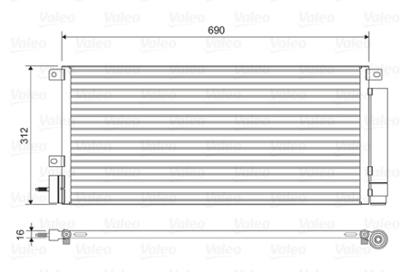 Radiator AC (uscator) potrivit BUICK ENCORE; CHEVROLET TRAX; OPEL MOKKA / MOKKA X 1.4/1.4LPG dupa 2012 [1]