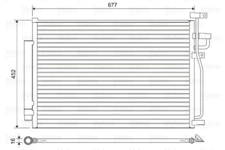 Radiator AC (uscator) potrivit CHEVROLET CAPTIVA; OPEL ANTARA A 2.4-3.2 dupa 2006 [1]