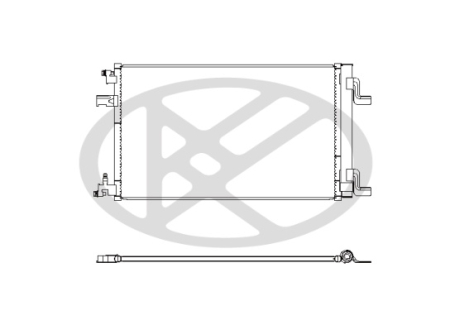 Radiator AC (uscator) potrivit CHEVROLET CRUZE, ORLANDO; OPEL ASTRA J, ASTRA J GTC, CASCADA, INSIGNIA A, INSIGNIA A COUNTRY, ZAFIRA C 1.3D-2.0D dupa 2009 [1]