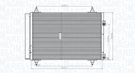 Condensatoare - Radiator AC (uscator) potrivit DS DS 4, DS 5; CITROEN BERLINGO, BERLINGO MULTISPACE, C4, C4 GRAND PICASSO I, C4 I, C4 II, C4 PICASSO I, DS4, DS5; PEUGEOT 3008, 3008 I 1.2-Electric dupa 2000
