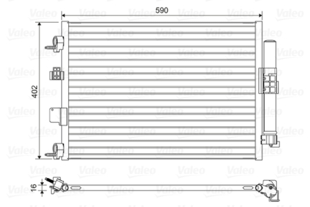 Radiator AC (uscator) potrivit FORD C-MAX II, FOCUS III, GRAND C-MAX, KUGA II, TOURNEO CONNECT V408 NADWOZIE WIELKO, TRANSIT CONNECT, TRANSIT CONNECT V408 1.0-2.3 dupa 2010 [1]