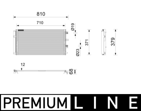 Radiator AC (uscator) potrivit FORD KUGA III 2.0D/2.0DH dupa 2019 [1]