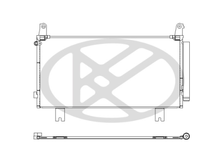 Radiator AC (uscator) potrivit HONDA CR-V IV, CR-V V, CR-V VI; MAZDA CX-7 2.0-2.4 dupa 2006 [1]