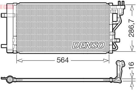 Condensatoare - Radiator AC (uscator) potrivit HYUNDAI KONA 1.0/1.6/1.6D dupa 2017