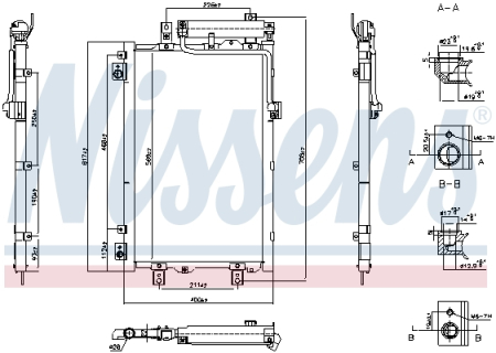 Radiator AC (uscator) potrivit HYUNDAI KONA; KIA NIRO I Electric dupa 2018 [2]