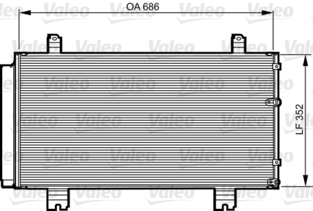 Radiator AC (uscator) potrivit LEXUS IS C, IS II 2.5 2005-2015 [1]
