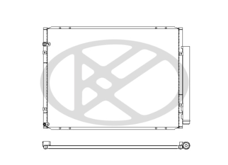 Radiator AC (uscator) potrivit LEXUS RX 3.3H/3.5 2005-2008 [1]