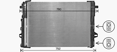 Radiator AC (uscator) potrivit MERCEDES A (W176), B SPORTS TOURER (W245), B SPORTS TOURER (W246, W242), CLA (C117), CLA SHOOTING BRAKE (X117), GLA (X156); INFINITI Q30 1.5D-Electric dupa 2010 [1]