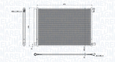 Condensatoare - Radiator AC (uscator) potrivit MERCEDES AMG GT (C190), AMG GT (C192), AMG GT (R190), AMG GT (X290), C (A205), C (C205), C T-MODEL (S205), C (W205), CLS (C257), E (A238) 1.5-Electric dupa 2013