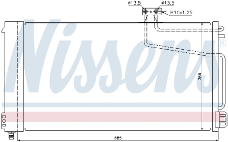Radiator AC (uscator) potrivit MERCEDES SLK (R171) 1.8-5.5 2004-2011 [1]