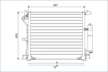 Condensatoare - Radiator AC (uscator) potrivit NISSAN JUKE 1.5D 2010-2019