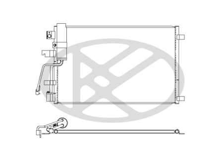 Radiator AC (uscator) potrivit NISSAN QASHQAI I 2.0D 2007-2014 [1]