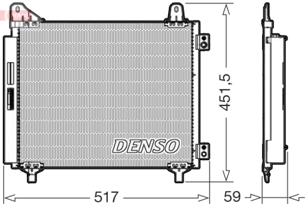 Condensatoare - Radiator AC (uscator) potrivit OPEL CORSA F; PEUGEOT 208 II 1.2-1.6D dupa 2019