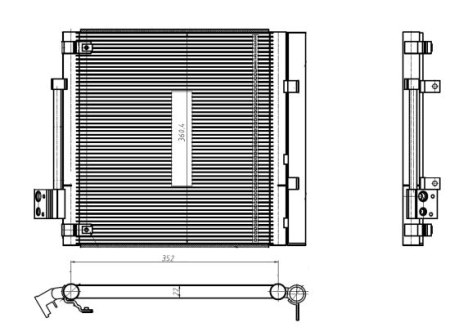 Radiator AC (uscator) potrivit TESLA MODEL S Electric dupa 2012 [2]