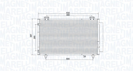 Condensatoare - Radiator AC (uscator) potrivit TOYOTA COROLLA 1.4D/1.8/2.0D 2004-2007