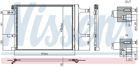 Condensatoare - Radiator AC (uscator) potrivit TOYOTA PROACE CITY, PROACE VERSO 1.2-Electric dupa 2016
