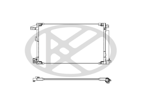 Condensatoare - Radiator AC (uscator) potrivit TOYOTA YARIS, YARIS CROSS 1.5/1.5H dupa 2020