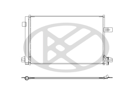 Radiator AC (uscator) potrivit VW CALIFORNIA T6 CAMPER, MULTIVAN T6, TRANSPORTER T6, TRANSPORTER T6 / CARAVELLE T6 2.0/2.0D 2015-2024 [1]