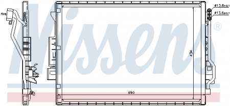 Radiator clima Ac - Radiator aer conditionat AC aluminiu potrivit MERCEDES S (C216), S (W221) 2.2D-6.2 2005-2013