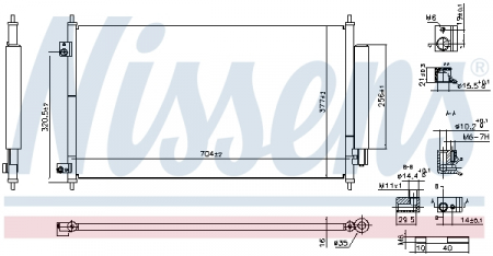 Radiator clima Ac - Radiator aer conditionat AC cu uscator potrivit ACURA RDX 3.5 2012-2015