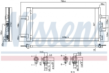 Radiator aer conditionat AC cu uscator potrivit BMW Seria 1 (F40), 2 (F45), 2 GRAN COUPE (F44), 2 GRAN TOURER (F46), X1 (F48), X2 (F39); MINI COUNTRYMAN (F60) 1.5D/2.0/2.0D dupa 2013 [2]