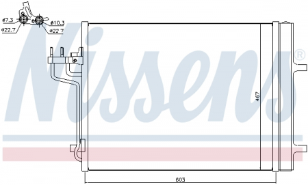 Radiator clima Ac - Radiator aer conditionat AC cu uscator potrivit FORD FOCUS III, KUGA II, TOURNEO CONNECT V408 NADWOZIE WIELKO, TRANSIT CONNECT V408/MINIVAN 1.5-2.5 dupa 2012
