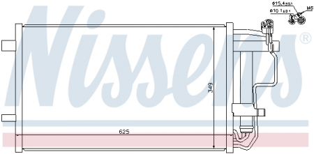 Radiator clima Ac - Radiator aer conditionat AC cu uscator potrivit MAZDA 3 1.6-2.3 2008-2014