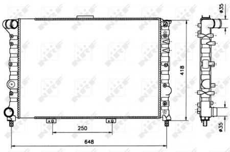Radiator apa - Radiator apa racire motor potrivit ALFA ROMEO 156 1.6/1.8 2000-2006