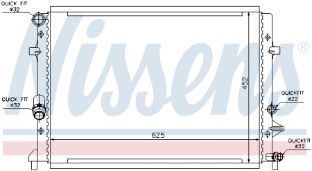 Piese Auto - Radiator apa racire motor AUDI A3; SKODA OCTAVIA II, YETI; VW BEETLE, CADDY III, GOLF PLUS, GOLF VI, JETTA IV, TOURAN 1.2 dupa 2008