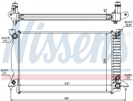 Piese Auto - Radiator apa racire motor  AUDI A4 2.7D/3.0D intre 2004-2009
