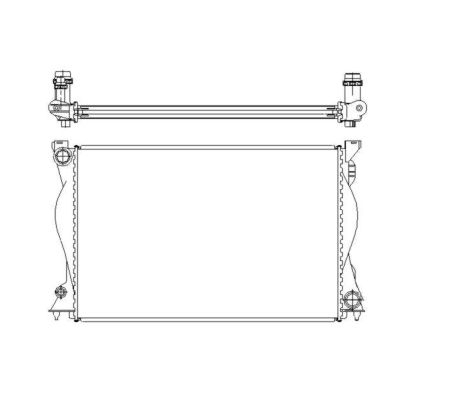 Radiator apa - Radiator apa racire motor potrivit AUDI A6, A6 ALLROAD 2.4/2.8/3.2 2004-2011