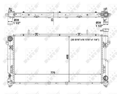 Radiator apa racire motor CHRYSLER VOYAGER IV 3.3/3.8 intre 2000-2008