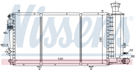 Piese Auto - Radiator apa racire motor CITROEN C15 1.8D intre 1986-2000