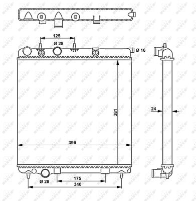 Racire - Radiator apa racire motor CITROEN C3 II, DS3; PEUGEOT 207, 207 CC, 207 SW, 208 I 1.4/1.4LPG/1.6 dupa 2007