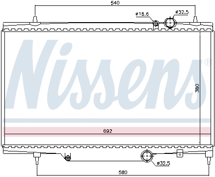 Radiator apa racire motor CITROEN C5, C5 I, C8; PEUGEOT 607, 807 2.0/2.2D/3.0 dupa 2000