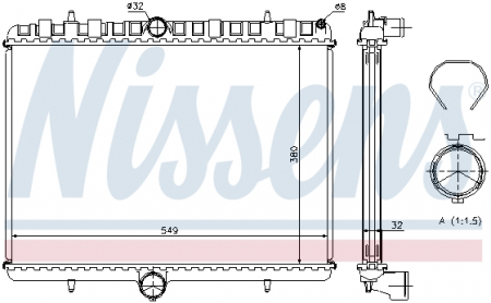 Piese Auto - Radiator apa racire motor  CITROEN C8, JUMPY; FIAT SCUDO; LANCIA PHEDRA; PEUGEOT 807, EXPERT, EXPERT TEPEE; TOYOTA PROACE 1.6D/2.0/2.0D dupa 2002